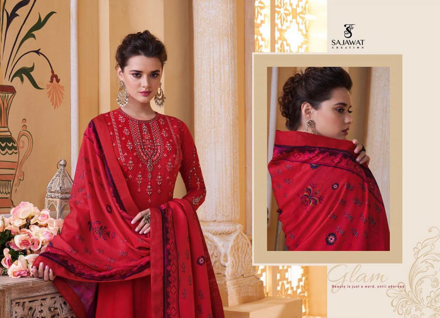Sarthi Vol-9 Muslin Semi-Stitch Salwar Suits Set Sarthi Vol-9 Muslin Semi-Stitch Salwar Suits Set